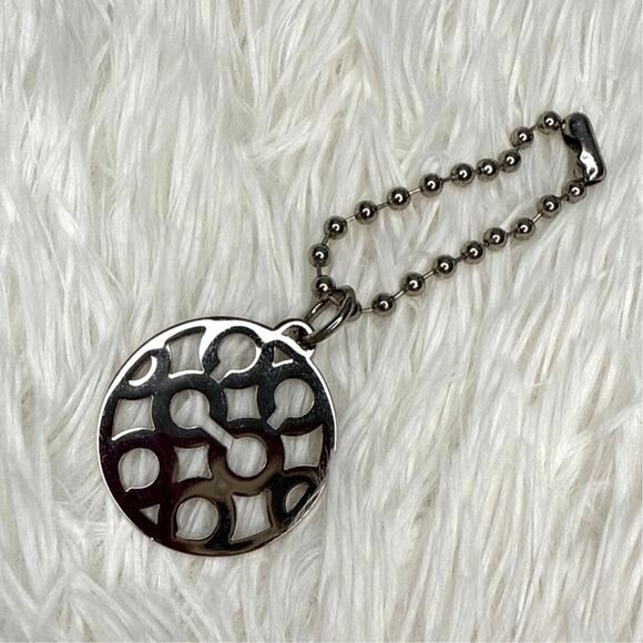 1.5" Coach Metal Circle Replacement Hangtag Hang Tag Bag Charm - Picture 2 of 2